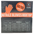 Маленькое фото товара - Перчатки нитриловые ROXTOP XXL черные/оранжевые 90шт (марк) RoxelPro 721251. Вариант №1