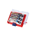Маленькое фото товара - Набор вставок (бит) 1/4 , TORX, HEX, PZ, PH, SLOT, 28пр. МАСТАК 058-10028C. Вариант №1