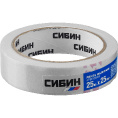 Маленькое фото товара - Малярный скотч креповый 25мм*25м СИБИН 12111-25_z01. Вариант №2