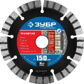 Маленькое фото товара - Сегментный алмазный диск 10х2.4мм) (22.2мм 150мм Универсал ЗУБР 36650-150_z02. Вариант №1