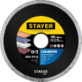 Маленькое фото товара - Сплошной алмазный диск Professional 5х1.92мм) (22.2мм d=125мм Ceramo-22 STAYER 3664-125_z02. Вариант №1