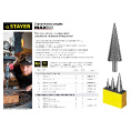 Маленькое фото товара - Ступенчатое сверло сталь HSS 9 ступеней 4-20мм STAYER 29660-4-20-9. Вариант №2