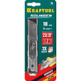 Маленькое фото товара - Сегментированные лезвия 5шт 18мм KRAFTOOL 09605-18-S5_z02. Вариант №2