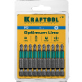 Маленькое фото товара - Биты 10шт 50мм Optimum PZ2 KRAFTOOL 26124-2-50-10. Вариант №2