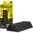 Маленькое фото товара - Клеевые стержни 40шт 11х200мм чёрные Black STAYER 2-06821-D-S40. Вариант №1
