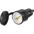 Маленькое фото товара - Розетка с крышкой IP44 16А/220 В СИБИН 55186-B. Вариант №1