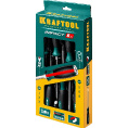 Маленькое фото товара - Набор ударных отверток 6шт Impact KRAFTOOL 25025. Вариант №2