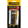 Маленькое фото товара - Набор бит 32шт с магнитным адаптером STAYER 26135-H32. Вариант №2