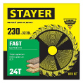 Маленькое фото товара - Пильный диск по дереву 24Т 230x32/30мм Fast STAYER 3680-230-32-24_z01. Вариант №2
