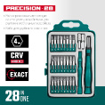 Маленькое фото товара - Отвертка для точных работ 28 предм. Precision-28 KRAFTOOL 25677. Вариант №2