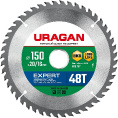 Маленькое фото товара - Пильный диск по дереву 48Т 150х20/16мм Expert URAGAN 36802-150-20-48_z01. Вариант №1