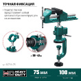 Маленькое фото товара - Шарнирно-поворотные тиски 75мм Precision KRAFTOOL 32711-75. Вариант №1