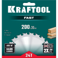 Маленькое фото товара - Пильный диск по дереву 24Т 200х30мм Fast KRAFTOOL 36950-200-30. Вариант №2