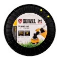 Маленькое фото товара - Леска для триммера звезда 2,4мм*260м на DIN катушке FLEX CORD Denzel 96286. Вариант №3