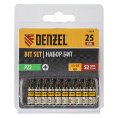 Маленькое фото товара - Бита PZ2х25 сталь S2 шестигранный профиль 10шт Е 6,3 Denzel 11654. Вариант №2