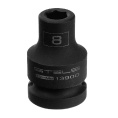 Маленькое фото товара - Головка ударная шестигранная 8мм 1/2 CrMo Stels 13900. Вариант №3