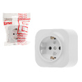 Маленькое фото товара - Розетка 1-ая открытая с/з белая Bailly LEIDEN ELECTRIC 806004. Вариант №1