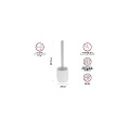Маленькое фото товара - Ершик с подставкой WHITESTONE белый PERFECTO LINEA 35-105035. Вариант №1