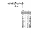 Маленькое фото товара - Петля гаражная с шаром 25х140 б/п STARFIX SMP-31461-1. Вариант №1