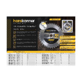 Маленькое фото товара - Диск пильный 48зуб 210мм Hanskonner H9022-210-30-48. Вариант №3