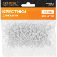 Маленькое фото товара - Крестики д/кафеля 1,5мм 200шт MASTER STARTUL ST4404-15. Вариант №1