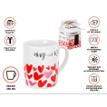Маленькое фото товара - Кружка керамическая в кор. 350мл LOVE HEARTS-2 PERFECTO LINEA 30-063602. Вариант №1