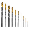 Маленькое фото товара - Набор сверл по металлу 1-10мм Р6М5-TiN Golden Tip 10шт Denzel 723001. Вариант №3
