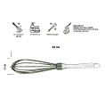 Маленькое фото товара - Венчик силиконовый 23х5см NATURAL GREEN PERFECTO LINEA 21-108518. Вариант №1
