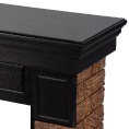 Маленькое фото товара - Портал Forte Wood 25 камень темный шпон венге Firelight Forte Wood 25 BW. Вариант №3
