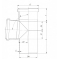 Маленькое фото товара - Тройник 250х250x87гр. KGEA НК PVC рыжий Ostendorf 224400. Вариант №2