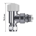 Маленькое фото товара - Набор термостатический угловой Design Pro 15мм М30х1,5 (Хром) Royal Thermo RATVXU11215CH. Вариант №4