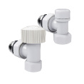 Маленькое фото товара - Набор термостатический угловой Design 1/2 М30х1,5 (Белый) Royal Thermo RATVDU11212WH. Вариант №2