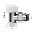 Маленькое фото товара - Набор термостатический угловой Design 1/2 М30х1,5 (Хром) Royal Thermo RATVDU11212CH. Вариант №4