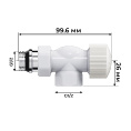 Маленькое фото товара - Набор термостатический осевой Design 1/2 М30х1,5 (Белый) Royal Thermo RATVDO11212WH. Вариант №4