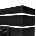 Маленькое фото товара - Камин BFP/P-2520 портал Moderno 25 шпон чёрный дуб Firelight set BFP/P-2520 + Moderno BO. Вариант №3
