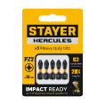 Маленькое фото товара - Торсионные биты 5шт 25мм PZ1 HERCULES STAYER 26233-2-25-5. Вариант №1