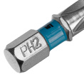 Маленькое фото товара - Бита PH2х25мм сталь S2 шестигр. 10шт Gross 113030. Вариант №4