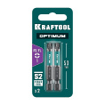 Маленькое фото товара - Биты 2шт 50мм OPTIMUM PZ/FL 1 KRAFTOOL 261241-1-50-2. Вариант №2