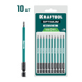 Маленькое фото товара - Биты 10шт 100мм OPTIMUM TX 10 KRAFTOOL 26126-10-100-S10. Вариант №1