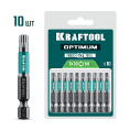Маленькое фото товара - Биты 10шт 50мм OPTIMUM TX 30 KRAFTOOL 26126-30-50-10. Вариант №1