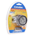 Маленькое фото товара - Фонарь C-5323 19 LED SILVER 4см головной 4 режима с батарейками 3*ААА 4,5V CAMELION C-5323-19. Вариант №1