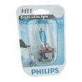 Маленькое фото товара - Автолампа H11 55 PGJ19-2 CrystalVision 4300K блистер 12V PHILIPS 12362CVB1. Вариант №1
