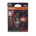 Маленькое фото товара - Автолампа H1 55 P14.5s+100% NIGHT BREAKER SILVER блистер 12V OSRAM 64150NBS-1BL. Вариант №1