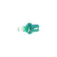 Маленькое фото товара - Автолампа T5 W2*4.6d с патроном B8.5d 1 LED CONE GREEN 4лм 12V MEGAPOWER M-50212G. Вариант №1