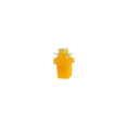 Маленькое фото товара - Автолампа T5 W2*4.6d с патроном B8.5d 1 SMD 3528 YELLOW 8лм 12V MEGAPOWER M-50213Y. Вариант №1
