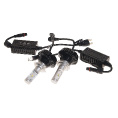 Маленькое фото товара - Автолампа H7 BRIGHT WHITE 6 SMD 6200K с блоком 2шт 12-24V 6000лм MEGAPOWER M-58722. Вариант №1