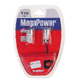 Маленькое фото товара - Автолампа T10W W2,1x9,5d 1 SMD 7080 WHITE с тестером 2шт 6000K 80лм 12V MEGAPOWER M-10711W-2блт. Вариант №1