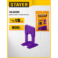Маленькое фото товара - Система выравнивания плитки ворота 500шт 5мм 1 СВП TileFix STAYER 33846-500. Вариант №2