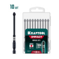 Маленькое фото товара - Ударные биты 10шт 100мм Impact PH 2 KRAFTOOL 26191-2-100-S10. Вариант №1