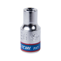 Фото товара - Головка торцевая TORX Е-стандарт 1/4 , E6, L = 24мм KING TONY 237506M